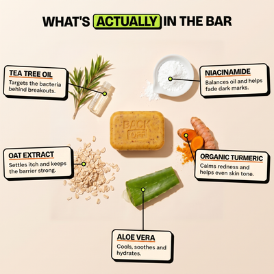 The Back Off Bar™ — Natural Soap for Back, Chest & Body Acne