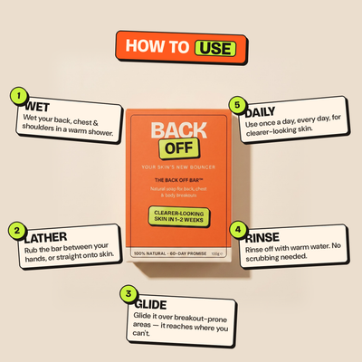 The Back Off Bar™ — Natural Soap for Back, Chest & Body Acne