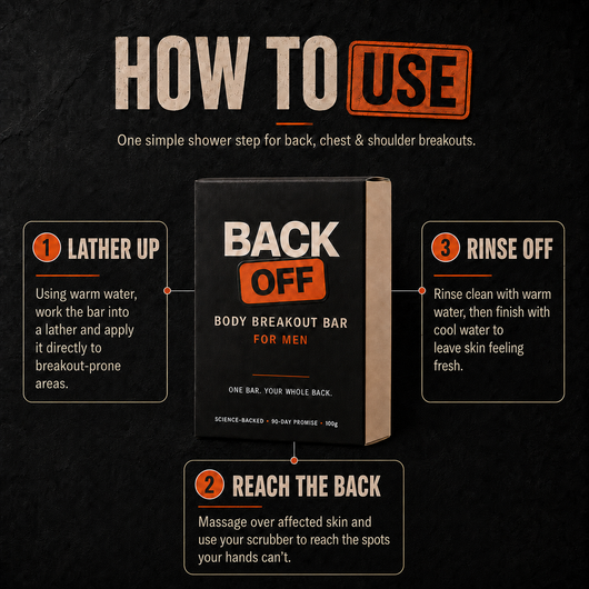 The Back Off Bar™ — Natural Soap for Back, Chest & Body Acne